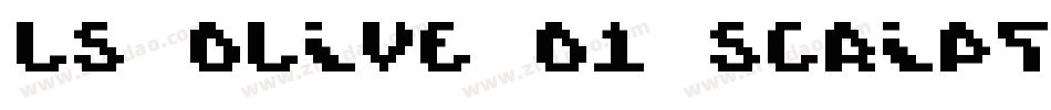 LS Olive 01 Script DEMO字体转换
